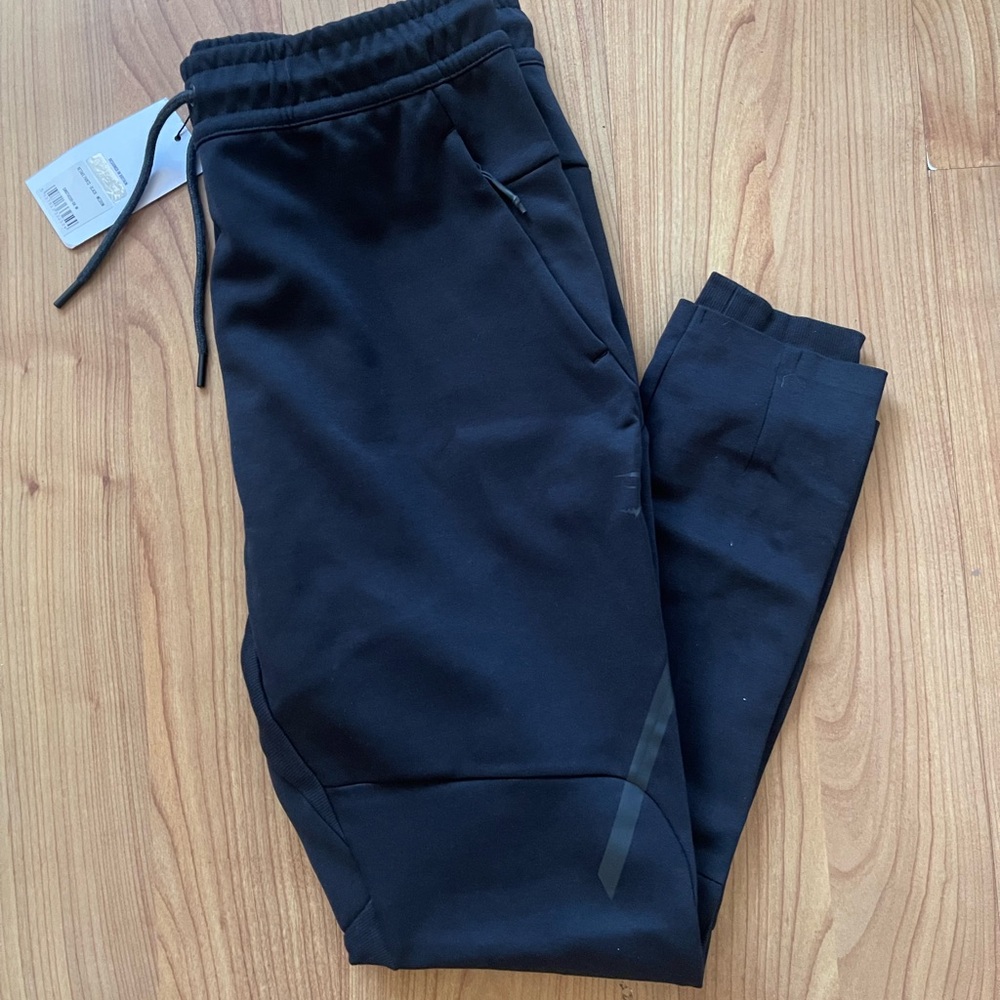 Gymshark Black Sweatpants with Elastic Waistband